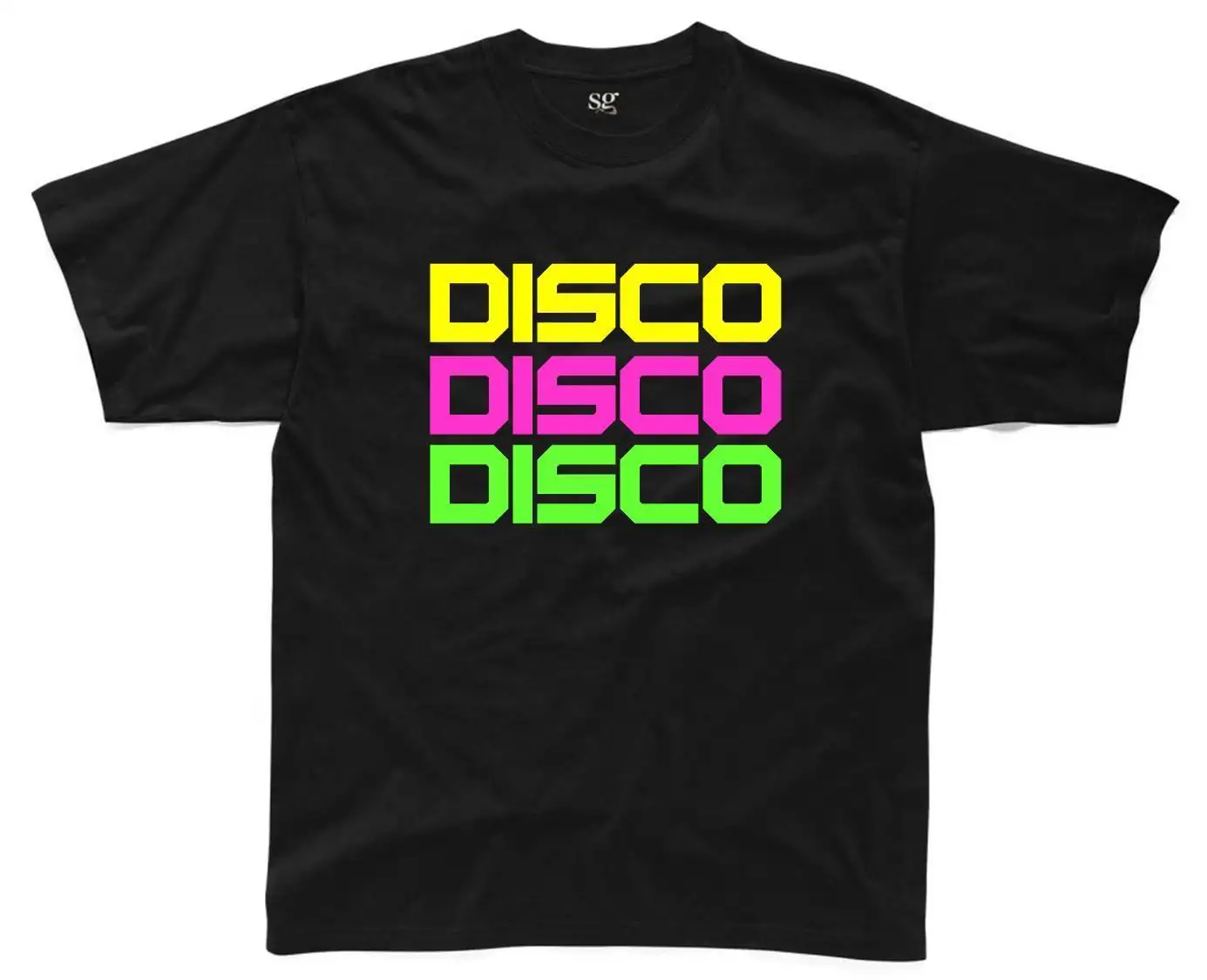 Диско Мужская футболка S-3XL неоновое нарядное платье 80s 80's 90s 90's костюм наряд