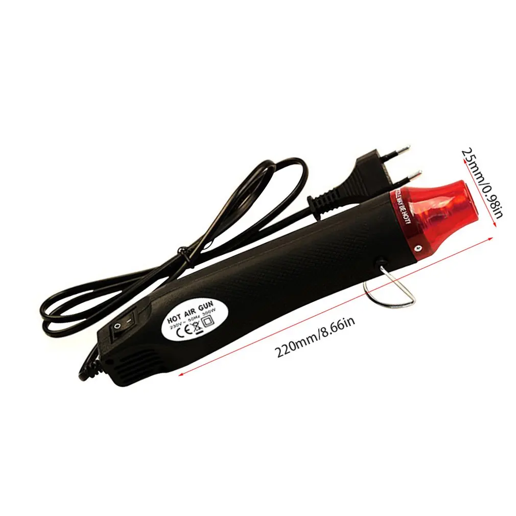 220V 300W Регулируемый Температура электрические тепловые пушки осадка размягчения тепла Многофункциональный ручной пистолет горячего воздуха EU/US/UK по доступной цене