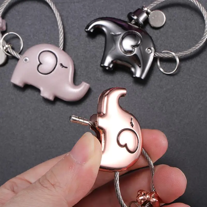 Горячая Распродажа поцелуй слонов металлический брелок для влюбленных подарок