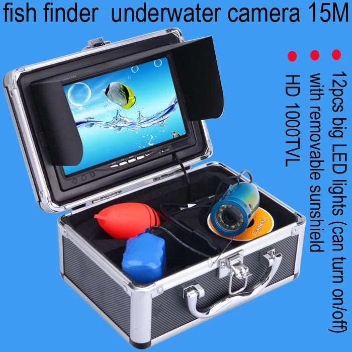 

WF01 15m Underwater Fishing Camera Fish Finder Camera Waterproof IP68 Underwater Viewing System 7'' Color LCD Monitor