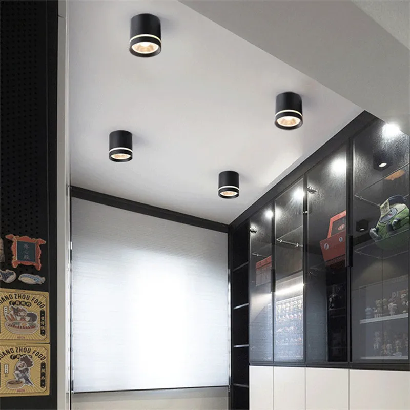 Luces LED de cilindro regulable de alta potencia, lámparas de fondo de iluminación interior, lámpara de punto para techo, 10W12W15W18W20W COB