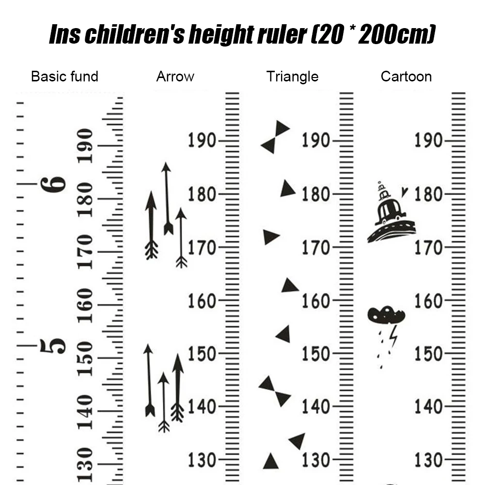 

Children'S Height Ruler Hanging Picture Double Scale Ruler Clearly Record The Growth Record Of Your Child