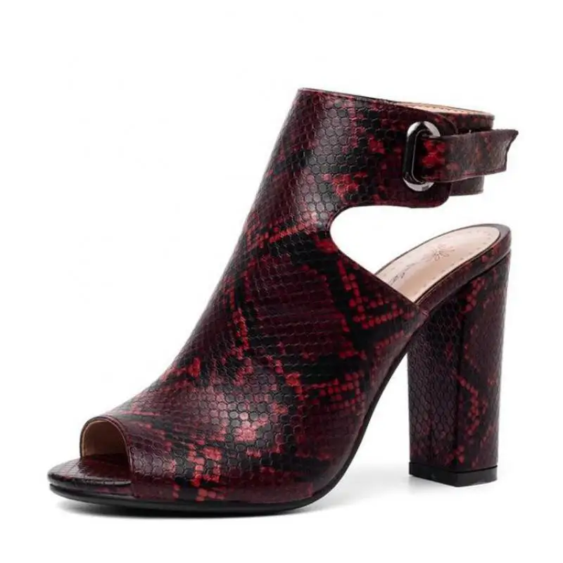 Женские туфли на высоком каблуке 10 см с открытым носком|Боссоножки и сандалии| |