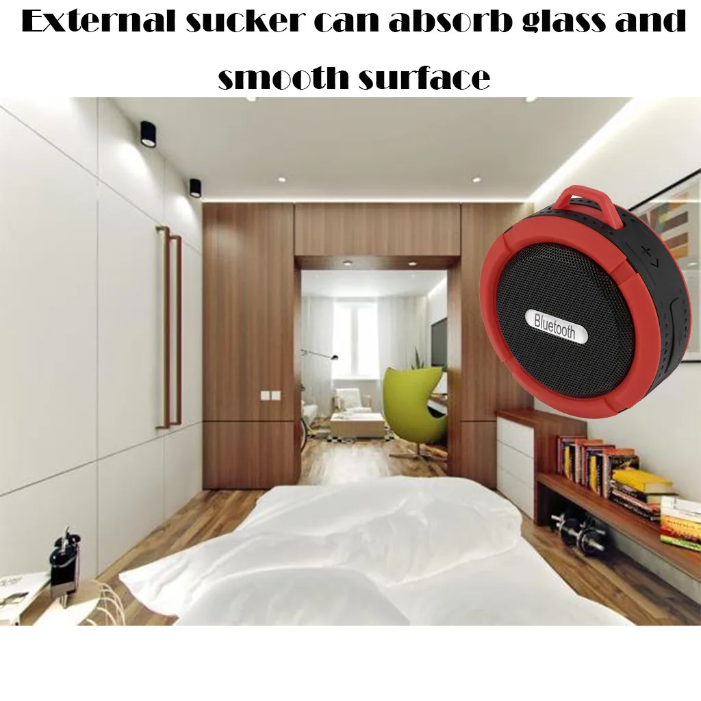Миниатюрный Портативный беспроводной Bluetooth Динамик C6 водонепроницаемый стерео