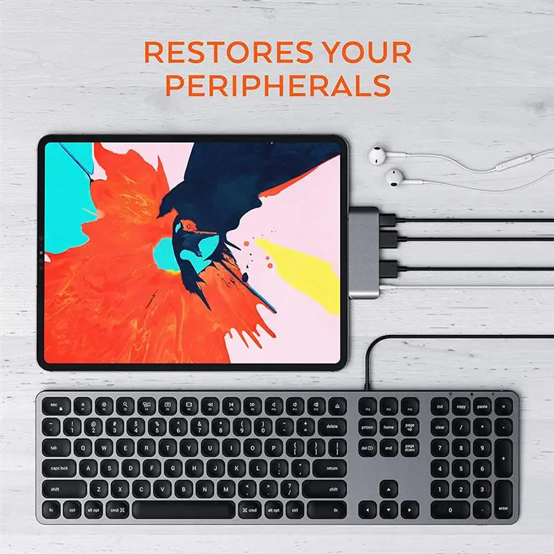 USB Type-C Mobile Pro Hub адаптер с USB-C PD Зарядка 4K HDMI 3 0 & 5 мм разъем для наушников IPad