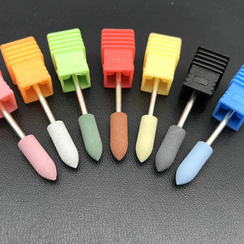 1 шт. футболка с длинными пуля голова Фрезер для ногтей сверлильный силиконовый