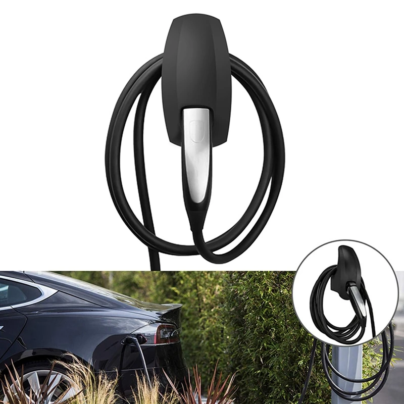 2 Pcs Car Charging Cable Organizer Wall Mount Charger Connector Bracket Holder for Tesla Model 3 X S Y EU Plug A &amp B | Автомобили и
