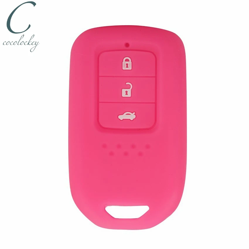 Cocolockey силиконовый чехол для ключей автомобиля держатель Honda Accord CRV 3 кнопки