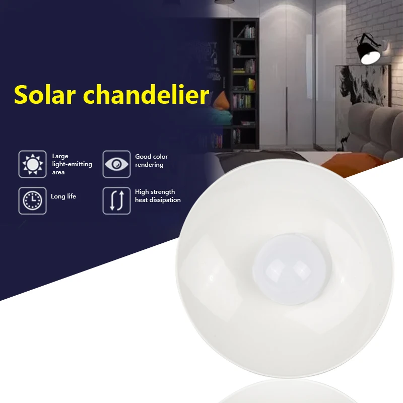 Люстра на солнечной батарее с одной и двумя головсветильник водонепроницаемая
