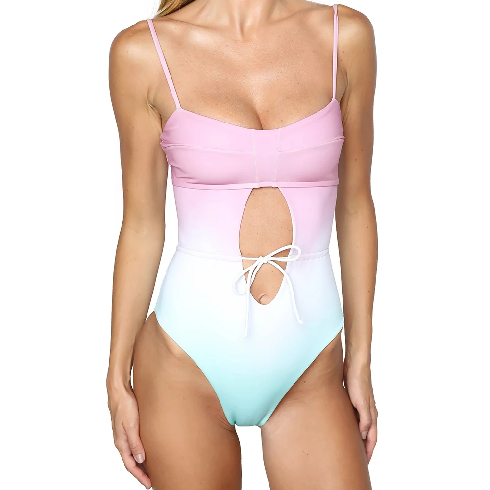 Цельный купальник с цветочным принтом сексуальное бикини новый бренд танкини