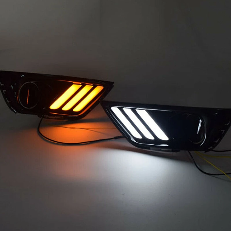 Для Jeep Compass 2017 2019 1 пара светодиодный дневный ходовой светильник DRL/передний