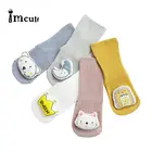 Милые новые детские теплые носки без косточек, свободные детские носки без пятки, Нескользящие Детские носки для малышей 0-3 лет