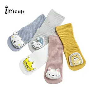 Милые новые детские теплые носки без косточек, свободные детские носки без пятки, Нескользящие Детские носки для малышей 0-3 лет