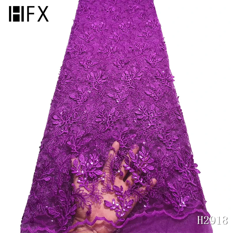 HFX африканская кружевная ткань 2019 вышитые нигерийские кружева для невесты