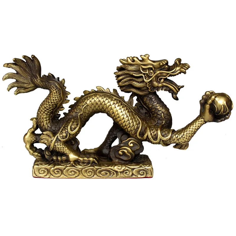 

Bronze Dragon Decoration Office Decorations Pure Zodiac Dragon Crafts