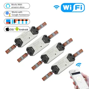 Умный светильник ключатель света, Wi-Fi, таймер, беспроводной пульт дистанционного управления, работает с Alexa, Google Home, умный дом