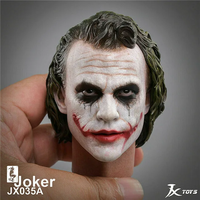 

1/6 Joker Joaquin Phoenix Clown Prequel Makeup Edition Head Sculpt Carved F 12" Figure Dolls Toy