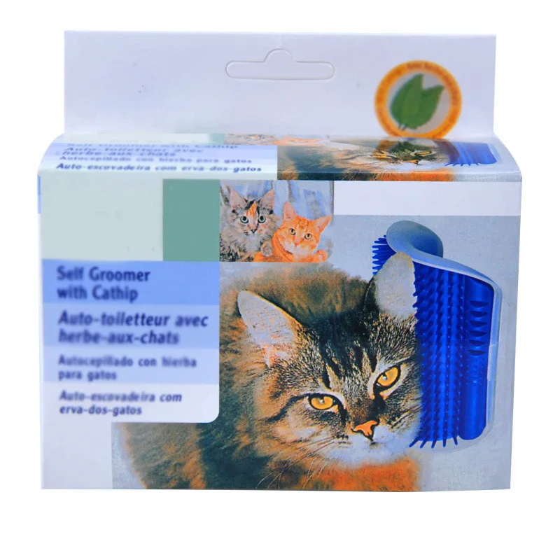 Товары для домашних животных щетка кошек массажная расческа С Кошачьей Мятой