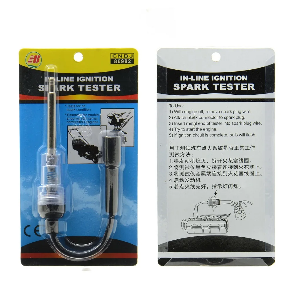 

Car Spark Plug Tester Ignition System Coil Engine In-Line Diagnostic Test Tool Spark Plug Wire Detector Auto Car Repair Tools
