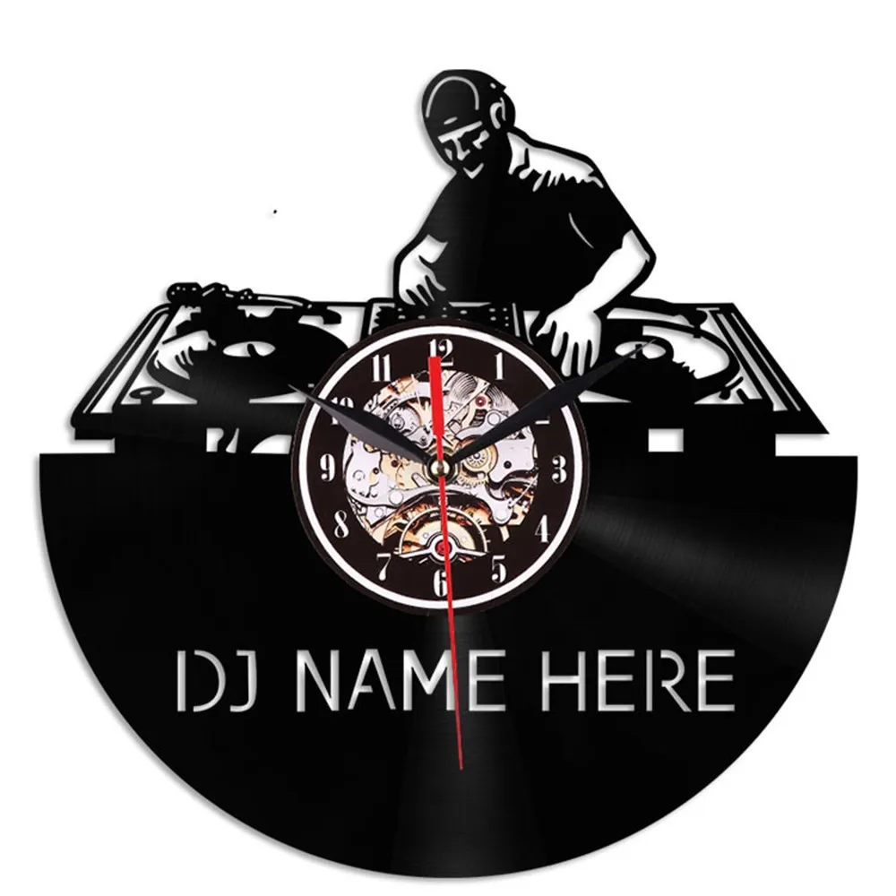 3D Ретро Настенные часы Timelike Cd Виниловая пластинка настенные современный дизайн