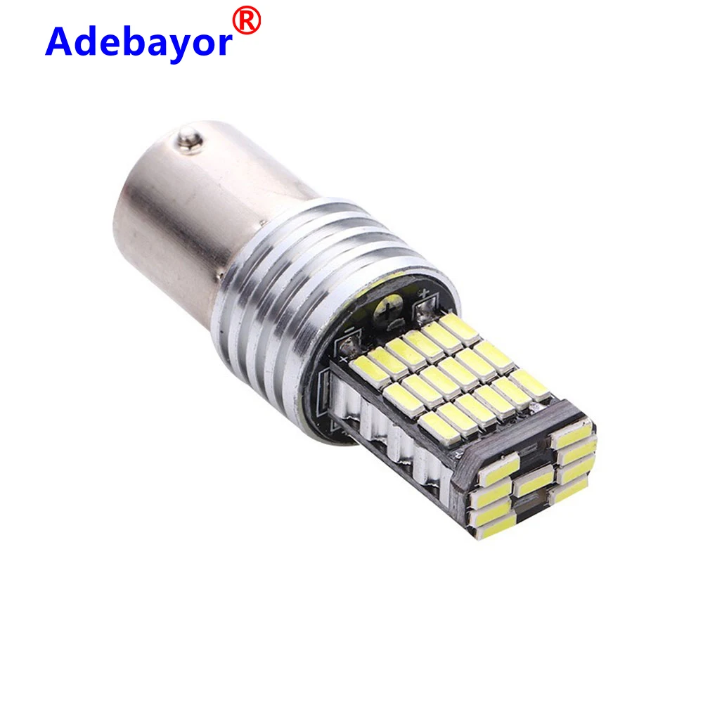 4 шт. 1156 CANBUS без ошибки p21w BA15S 4014 led 45 SMD автомобиля задние светодиодные лампы
