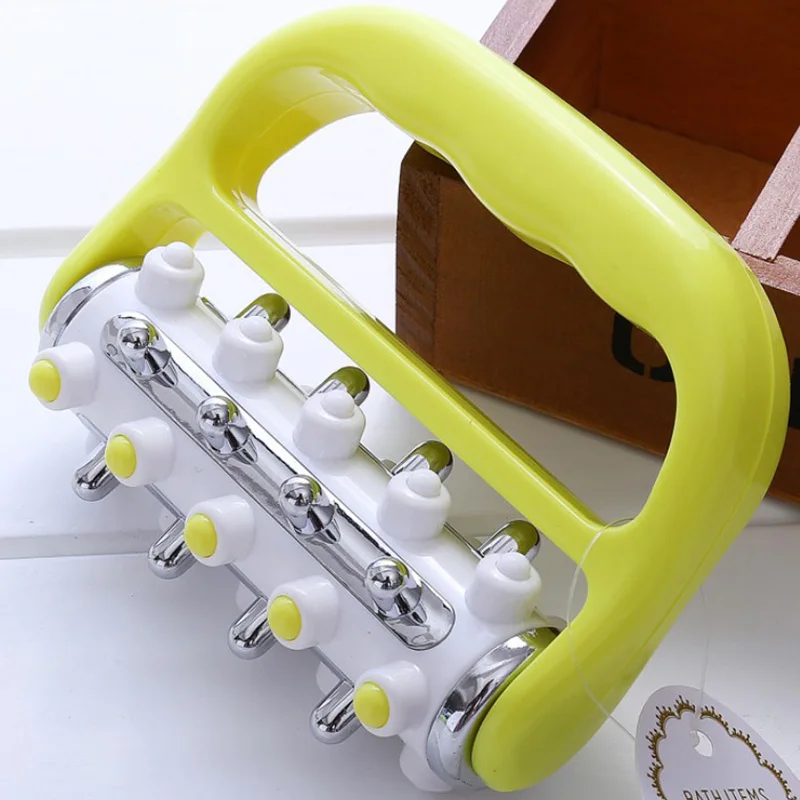 Ручной роликовый массажер продукт пластиковый снимает усталость Массажер для