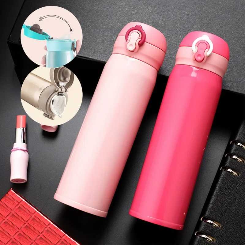 Термокружка из нержавеющей стали с двойными стенками 500 мл вакуумные фляжки для