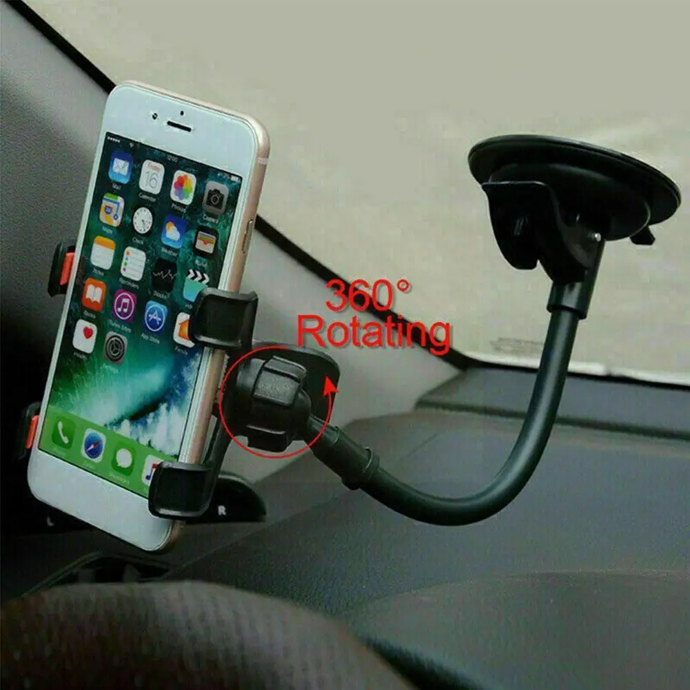 

Universal Car Mini Mobile Phone Holder 360°rotating Stand Cell Navigation Clip Mobile Gps Bracket Multifunction Phone Adjus Z2o1