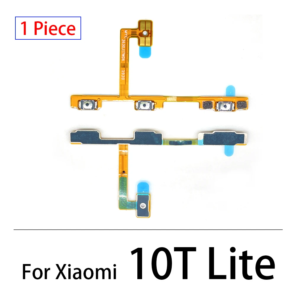 20pcs for xiaomi mi 9 8 se mi 10t mi 10 8 9 lite 11 note 10 pro mi 5s plus poco f1 x3 power on off volume side button key flex free global shipping
