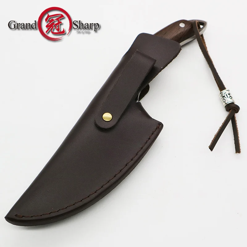 Охотничий нож из высокоуглеродистой стали кухонные ножи ручной работы с