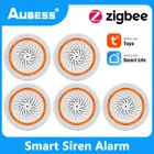 Система сигнализации AUBESS Tuya ZigBee, сирена для умного дома, 90 дБ, звукосветильник световая, работает с приложением Smart Life