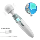 Мощный женский вибратор AV, волшебная Вагина, Стимулятор клитора, вибраторы, вибрирующий фаллоимитатор для женской точки G