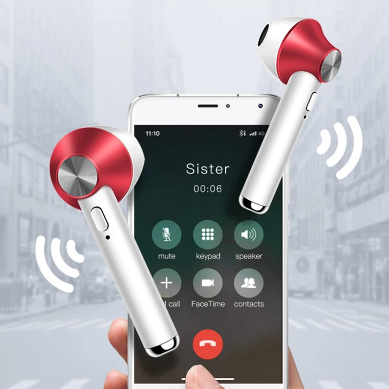 TWS Headphones Bluetooth 5.0 Wireless Earphones CVC Noise Reduction Waterproof Stereo Sports Earbuds Dual Mic Headset | Электроника