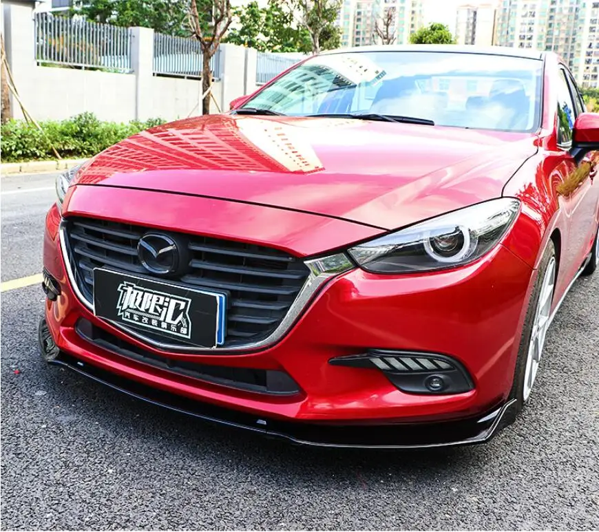 3 шт./компл. ABS/углеродное волокно автомобильные передние разветвители для