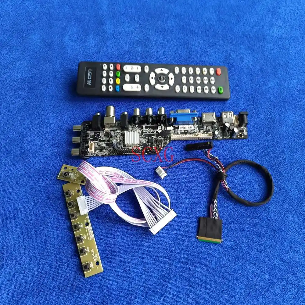 

1280*800 Matrix controller drive board VGA USB AV DVB HDMI-compatible For LP121WX3/N121IB Kit LVDS 40 Pin Signal digital LED LCD