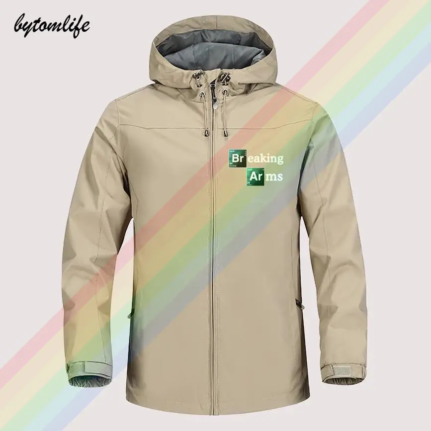 Модная зимняя мужская куртка с логотипом Breaking Arms легкое водонепроницаемое