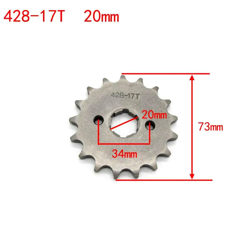 Передняя Звездочка цепи 17T Teeth 20 мм 428 для Cog питtrail QUAD внедорожника ATV