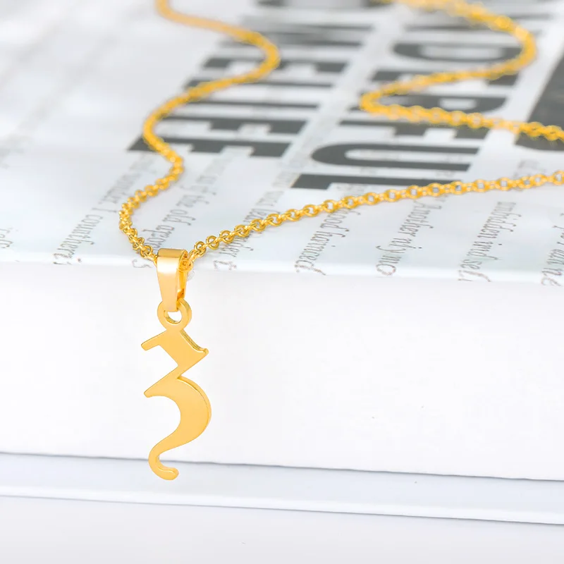 Женское Ожерелье с подвесками в виде букв ювелирные изделия из нержавеющей стали