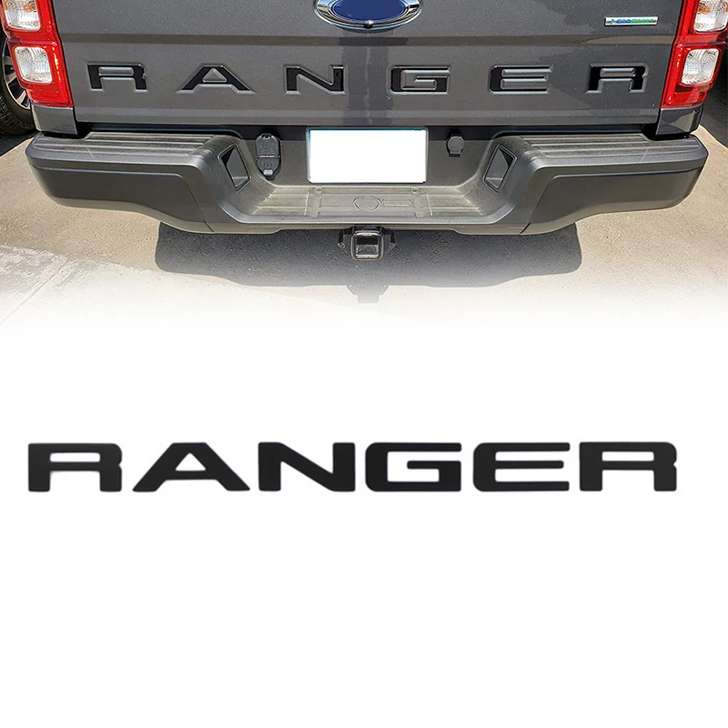 

Вставные буквы для задней двери для Ford Ranger 2019 2020, 3D приподнятые буквы и наклейки, эмблемы задней двери