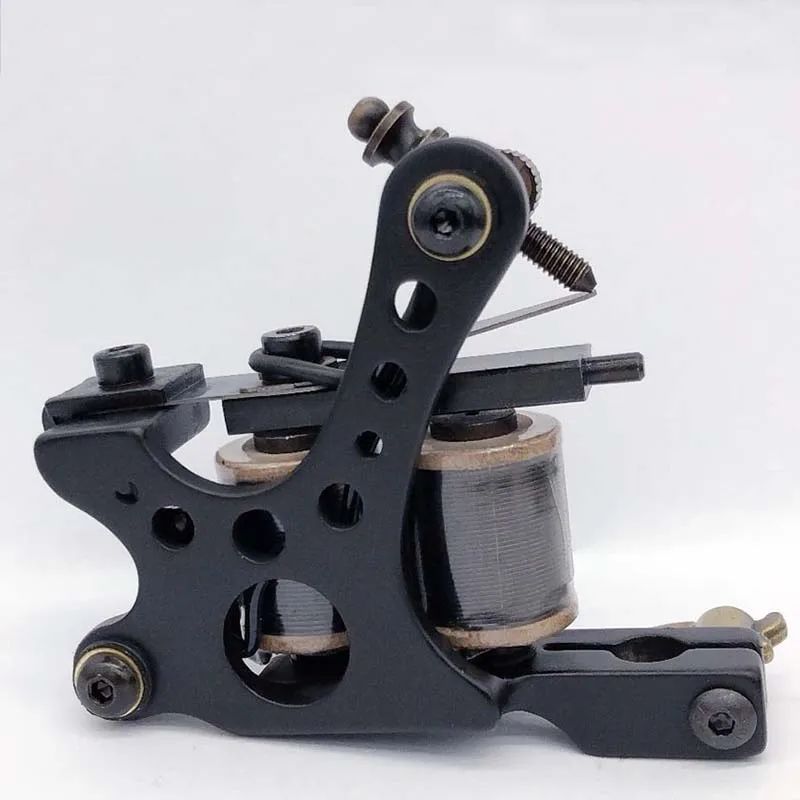

New Precise Cast-iron Tattoo Machine 10 Warp Coils Tattoo Guns Machine For Liner Shader Handmade Tattoo Machine YM-1252