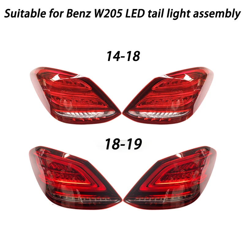 Автомобильный светодиодный задний светильник s в сборе для Benz C-Class 2014-2020 W205 C180L C200L
