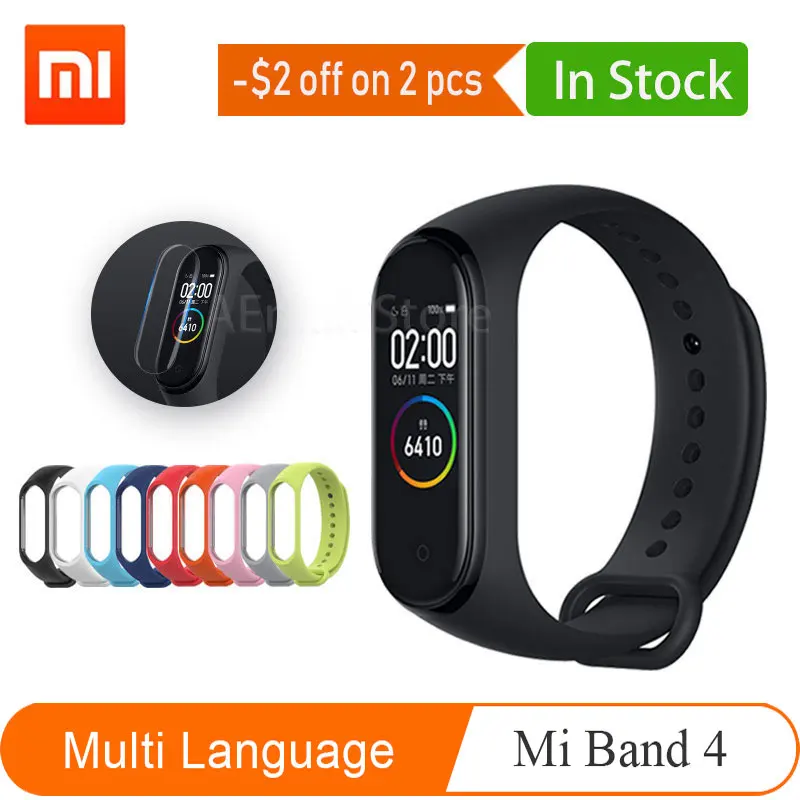 Presale глобальная версия Xiaomi mi Band 4 Smart mi band 4 браслет сердечного ритма фитнес Bluetooth 5,0 135 мАч цветной экран
