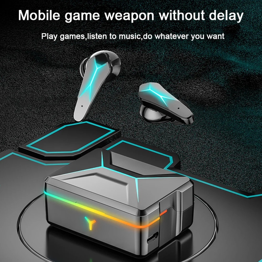 

Gaming Earphones Wireless Bluetooth Earbuds IPX7 Waterproof 2000mAH Battery