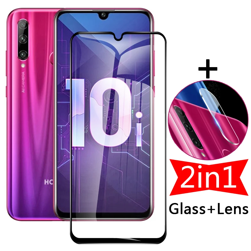 

2 в 1 Защитное стекло для экрана Huawei Honor 10i Защита объектива камеры на Honor 10 i Honor10 Honor10i 1 0 i закаленная пленка