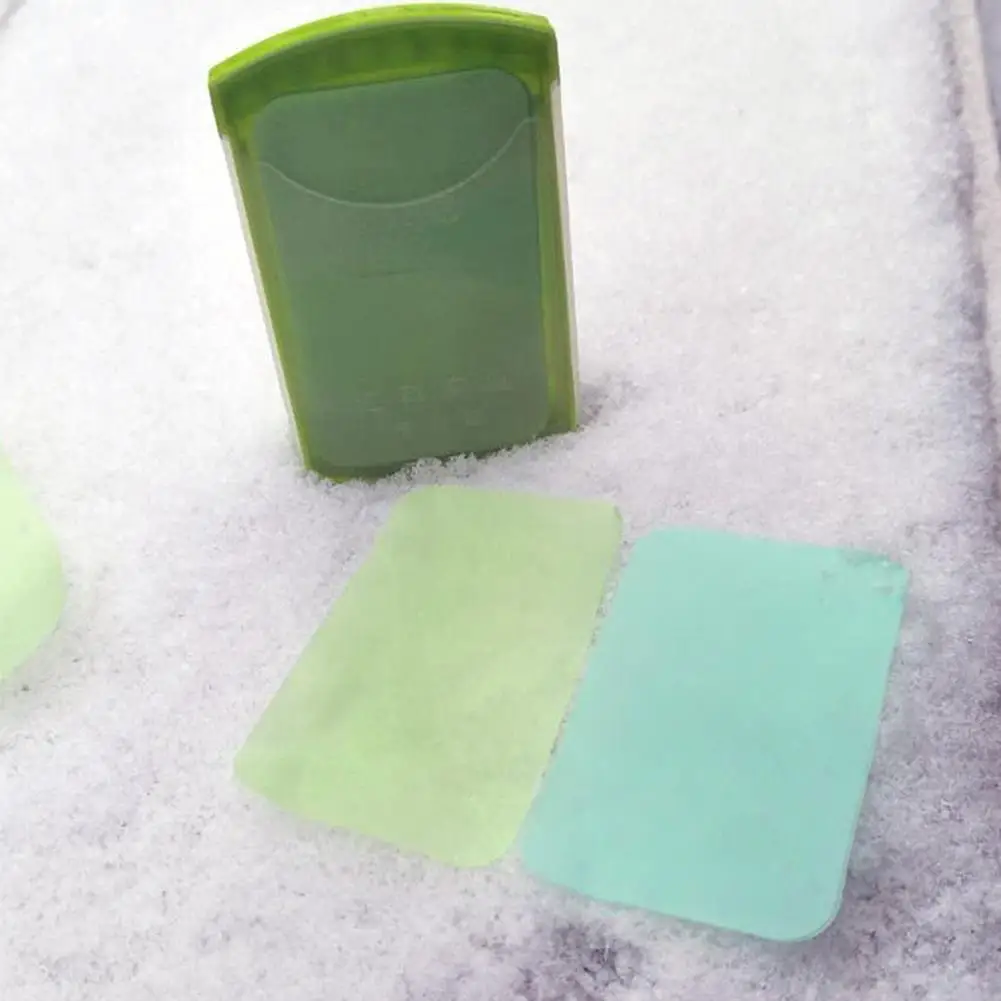 Новинка 50 шт мини мыло бумага для мытья рук Уход За Кожей Мыло коробка