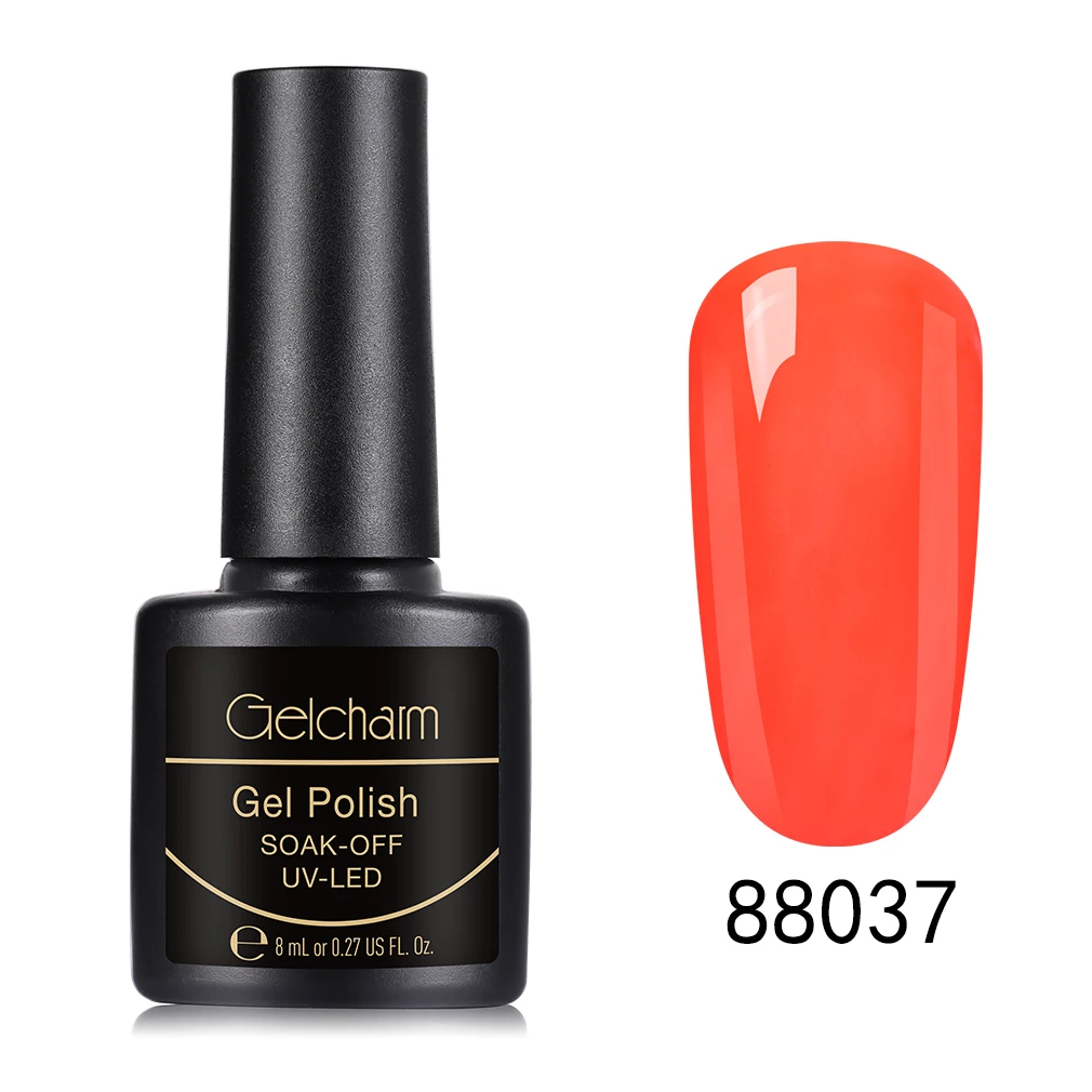 88037 Gelcharm 8 мл сменная серия Гель-лак для ногтей УФ светодиодный отмачиваемый лак для ногтей Блеск для ногтей салон маникюрный лак - Цвет: 88037
