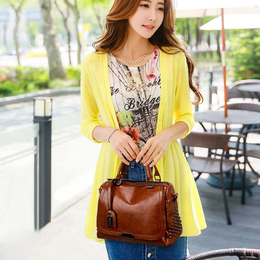 

Сумки с ручками для женщин, сумка на плечо, модные женские сумки, сумка-тоут из вощеной кожи, повседневные женские сумки-мессенджеры из искус...