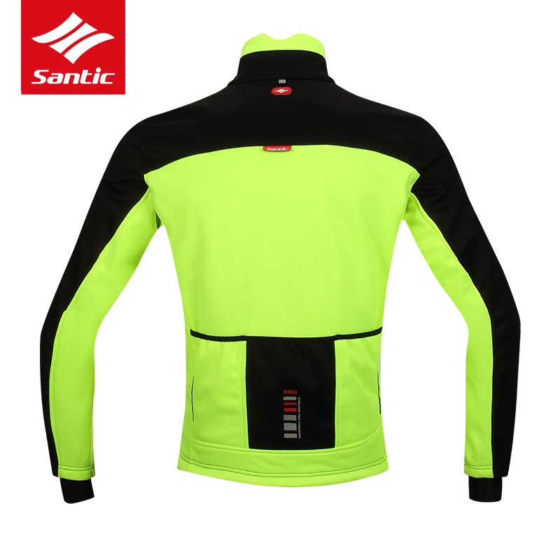 Santic 2019 новые мужские Зимние флисовые куртки для велоспорта с длинным рукавом
