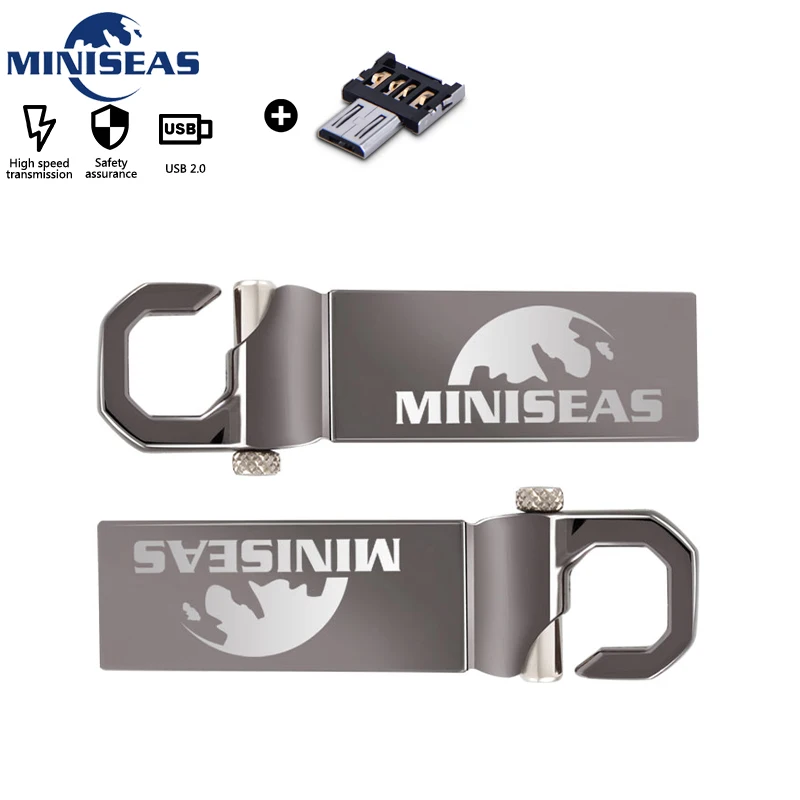 Miniseas USB флэш накопитель с реальной емкостью металлический 12 милый 8 ГБ 16 32 64 для