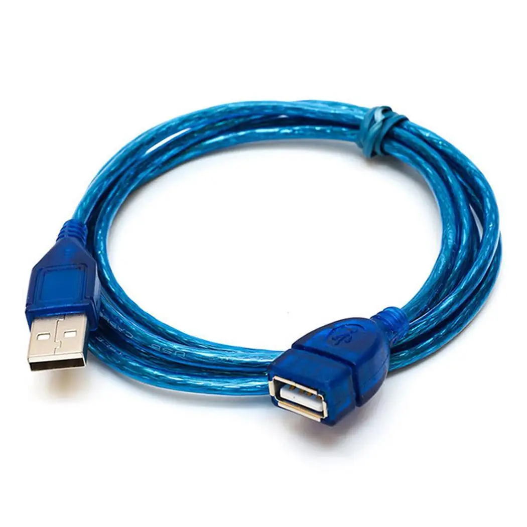 USB 2 0 A папа-мама около 1 5 м/59 дюйма синий удлинитель для передачи данных